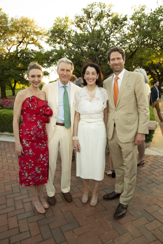 Kaitlyn Scheurich, Sanford & Susie Criner, Michael Scheurich at the Hermann Park Conservancy Evening in the Park. (Photo by Jenny Antill Clifton)