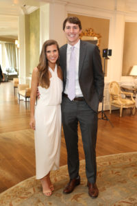 Karen Steffensen, Robert Cunningham at the Broach Foundation dinner. (Photo by Priscilla Dickson)