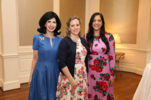 Kelli Cohen Fein, Cizik School of Nursing Dean ad interim Diane Santa Maria, and Sippi Khurana (Photo by Priscilla Dickson)