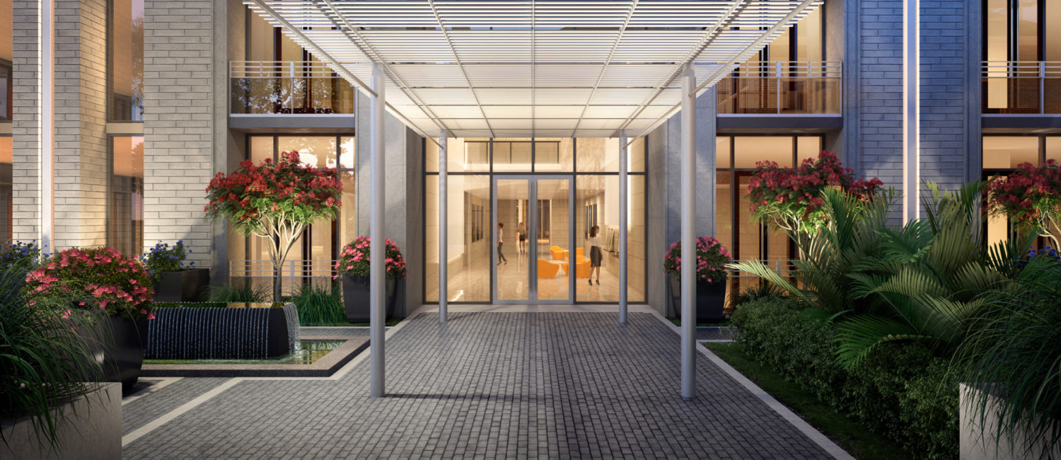 La Colombe d’Or Hotel & Residences Canopy Connector; Rendering Courtesy of Munoz + Albin