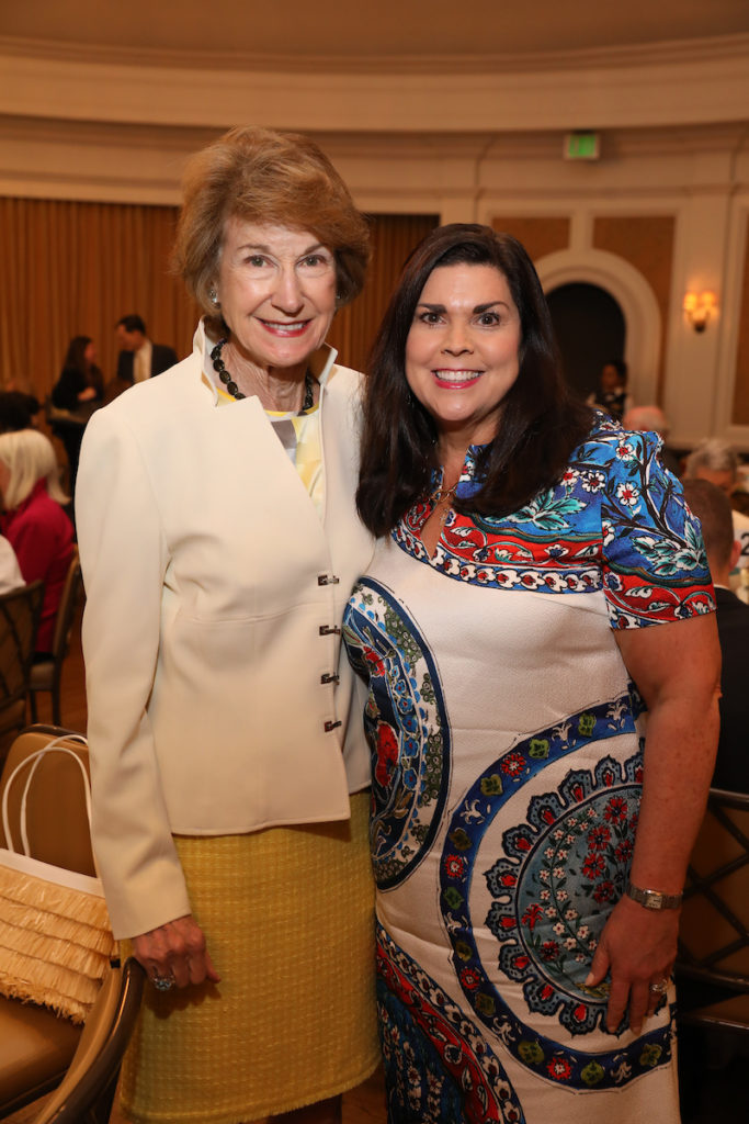 Laura McWilliams and Lesha Elsenbrook at the  PARTNERS luncheon benefiting the Cizik School of Nursing at UTHealth. (Photo by Priscilla Dickson)