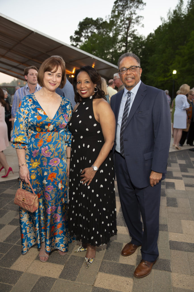 Leigh Smith, Desrye Morgan, James Haddon at the Hermann Park Conservancy Evening in the Park. (Photo by Jenny Antill Clifton)