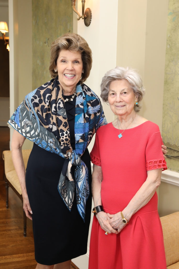 Lilly Andress, Peggy Barnett at the  PARTNERS luncheon benefiting the Cizik School of Nursing at UTHealth. (Photo by Priscilla Dickson)