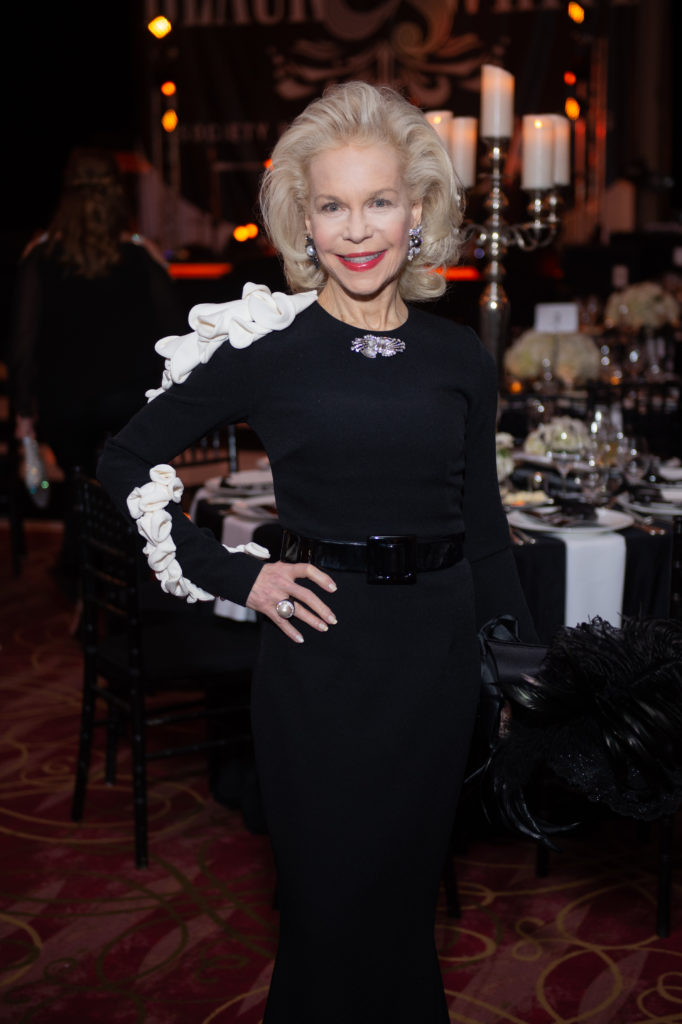 Lynn Wyatt at the Society for the Performing Arts Black & White Ball at Wortham Theater Center. (Photo by Wilson Parish)