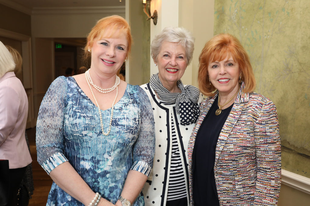 Mandy Garrison, Mary Martha Stinne and Bette Thomas at the  PARTNERS luncheon benefiting the Cizik School of Nursing at UTHealth. (Photo by Priscilla Dickson)