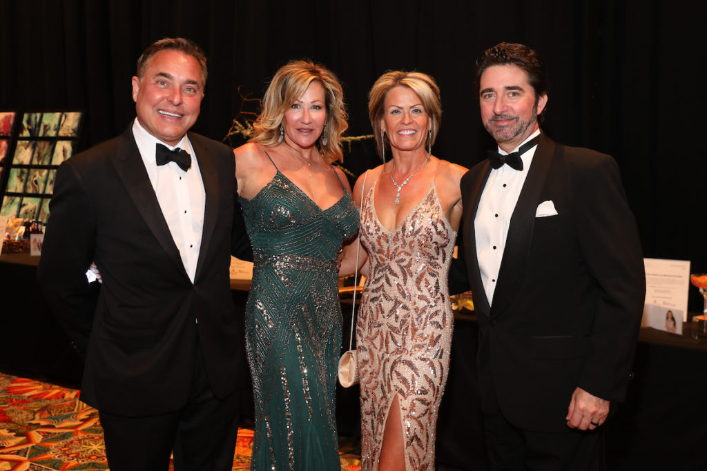 Marshall & Suzette Lang, Julie & Steve Westlund  at the 20th anniversary Houston JDRF Promise Ball. (Photo by Priscilla Dickson)