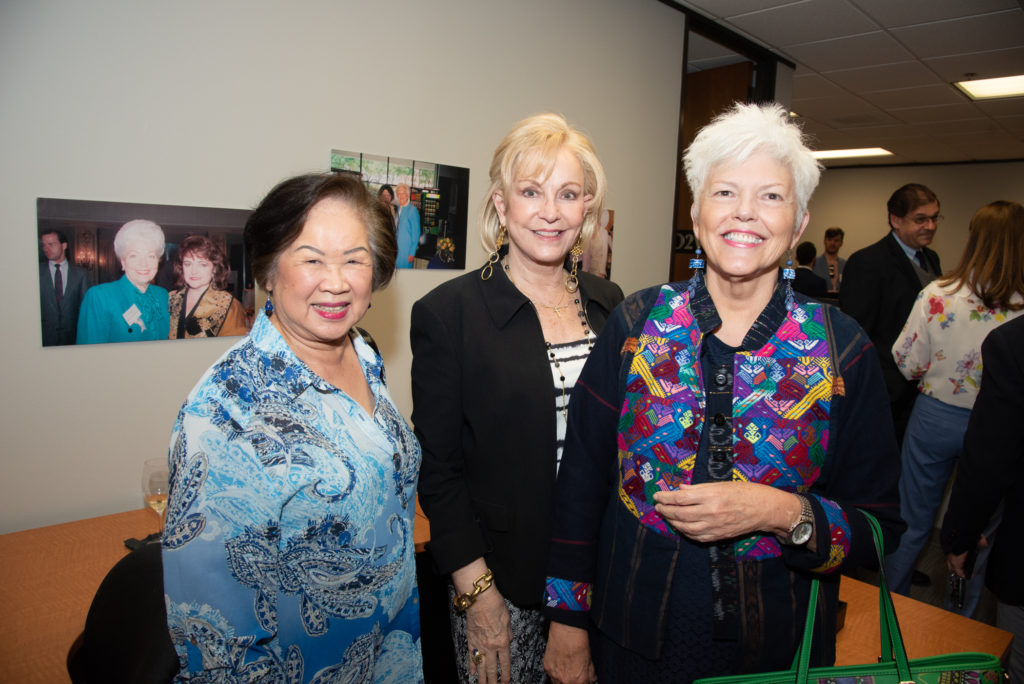Martha Wong, Jane Page Crump, Chris Noble  at the Beth Wolff Realtors 40th anniversary party. (Photo by Alexander's Fine Portrait Design)