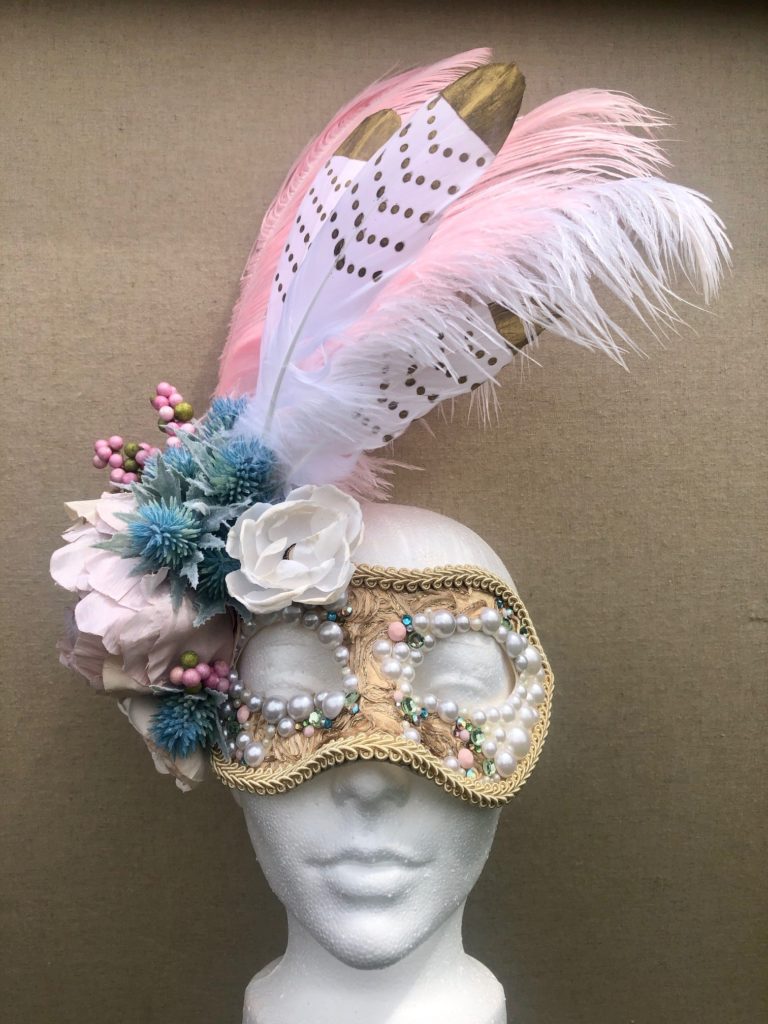 Holland Vavra's masks for the Alley Theatre ball range from the magnificent to the playful.