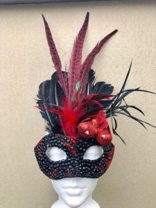 The Alley Theatre has commissioned Holland Vavra to create masks for special guests at the April 27 masked ball.