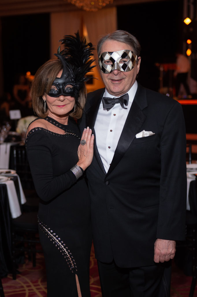 Melanie Gray & Mark Wawro at the Society for the Performing Arts Black & White Ball at Wortham Theater Center. (Photo by Wilson Parish)