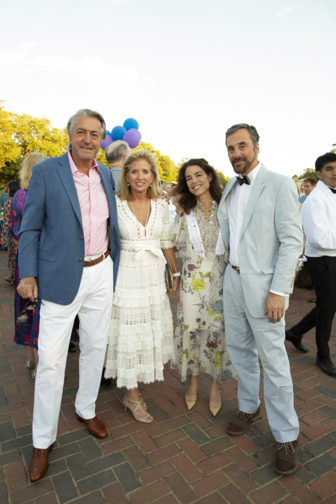 Michael Jusbasche & Rebecca Mark-Jusbasche, Karen & David Haug at the Hermann Park Conservancy Evening in the Park. (Photo by Jenny Antill Clifton)