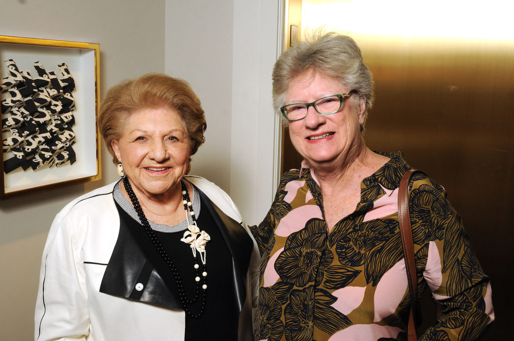 Minnette Robinson, Bettie Cartwright at the Contemporary@MFAH reception at the Lancaster Hotel (Photo by Dave Rossman)