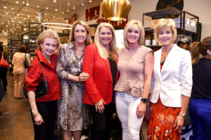 Mona Williams, Melissa McAnelly, Cindy Cook, Jessica Willey, Leila Gilbert  at the American Heart Association Shop with Heart launch. (Photo by Alejandro Montoya)