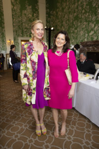 Pam Senglemann, Paige Griffin at the Salvation Army Reflections on Style luncheon at River Oaks Country Club. (Photo by Jenny Antill)