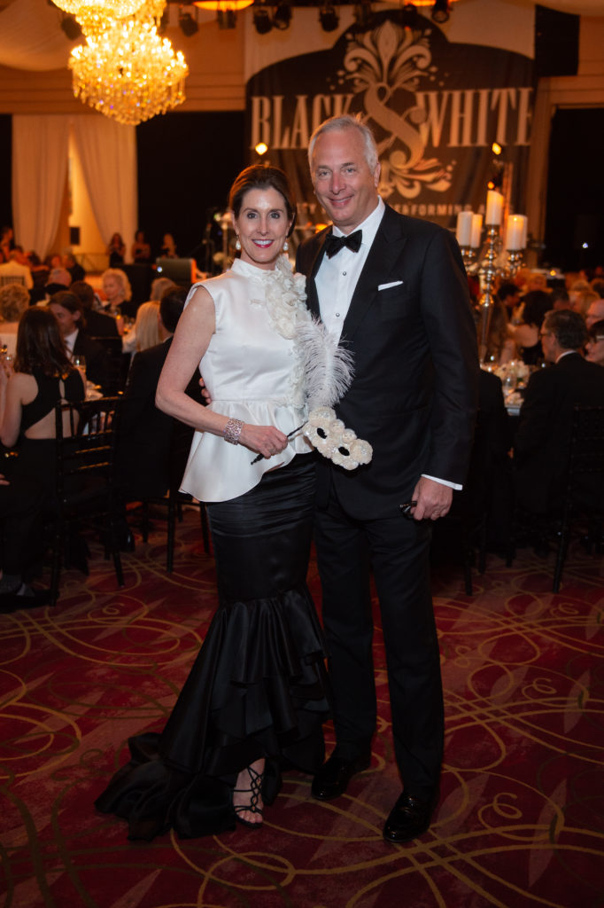 Phoebe & Bobby Tudor at the Society for the Performing Arts Black & White Ball at Wortham Theater Center. (Photo by Wilson Parish)