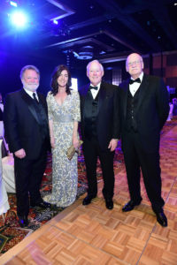 Robert Schaffer, Pamela Fazzone, Fred Hagans, Clyde Lea at the 20th anniversary Houston JDRF Promise Ball. (Photo by Daniel Ortiz)