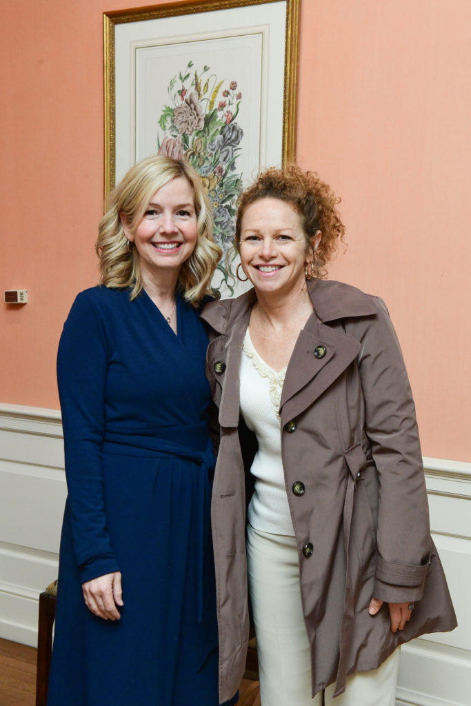 Sandi Faison, Leslie Stubblefield at the Houston Hospice Butterfly Luncheon. (Photo by Daniel Ortiz)