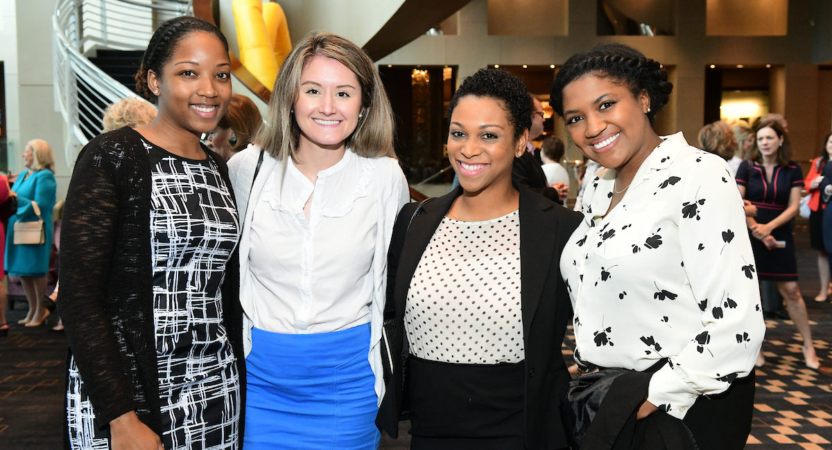 Sanovia Leon, Ashton Allen, Chenelle Johnson, Tai Herndon at the Ronald McDonald House Spirit of Hope luncheon. (Photo by Daniel Ortiz)