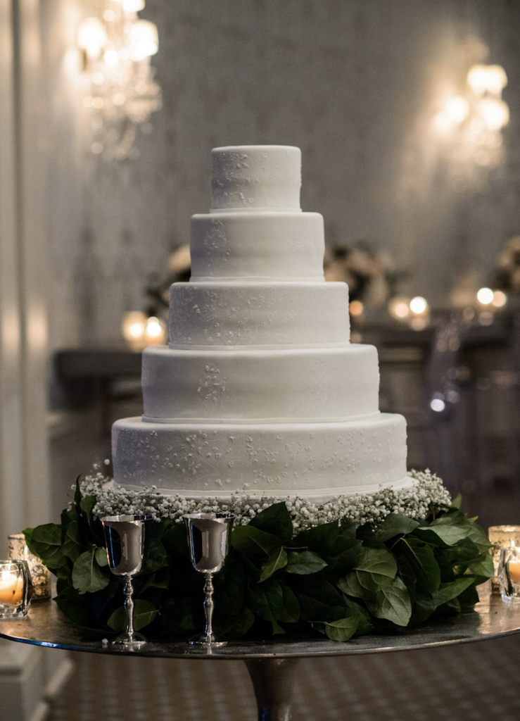 The bridal cake was vanilla cinnamon.  (Photo by Chris Bailey )