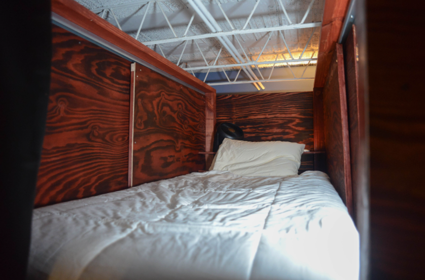 Houston's Nap Bar has five beds.  (Photo by Dominique Monday )