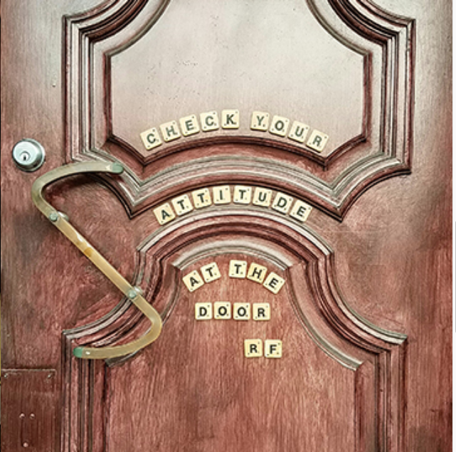 The infamous front door of the The Grapevine Bar. 