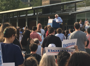 bernie sanders rally discovery green Houston