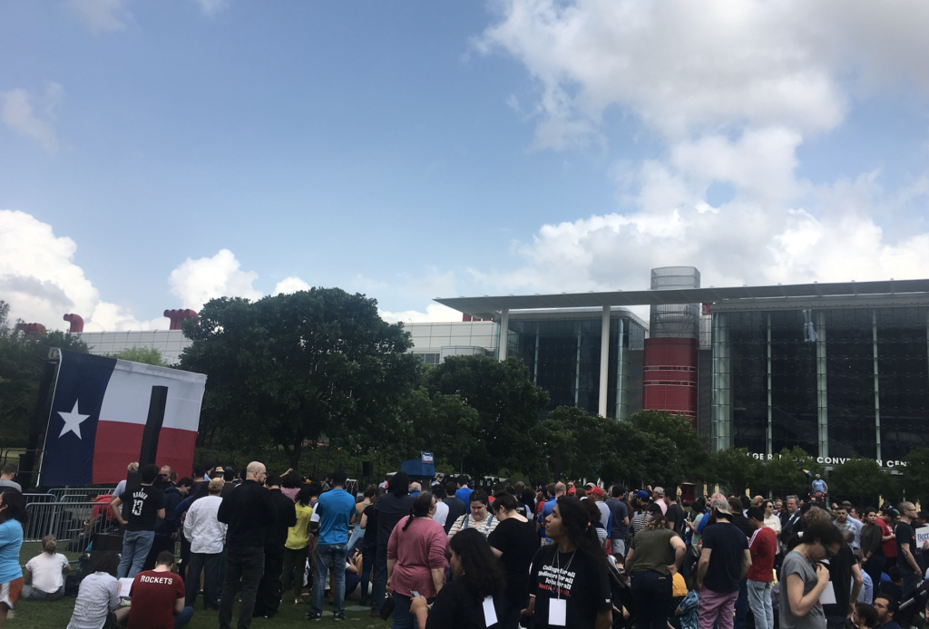 The weather was gorgeous. 