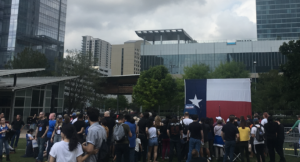 bernie sanders rally discovery green Houston