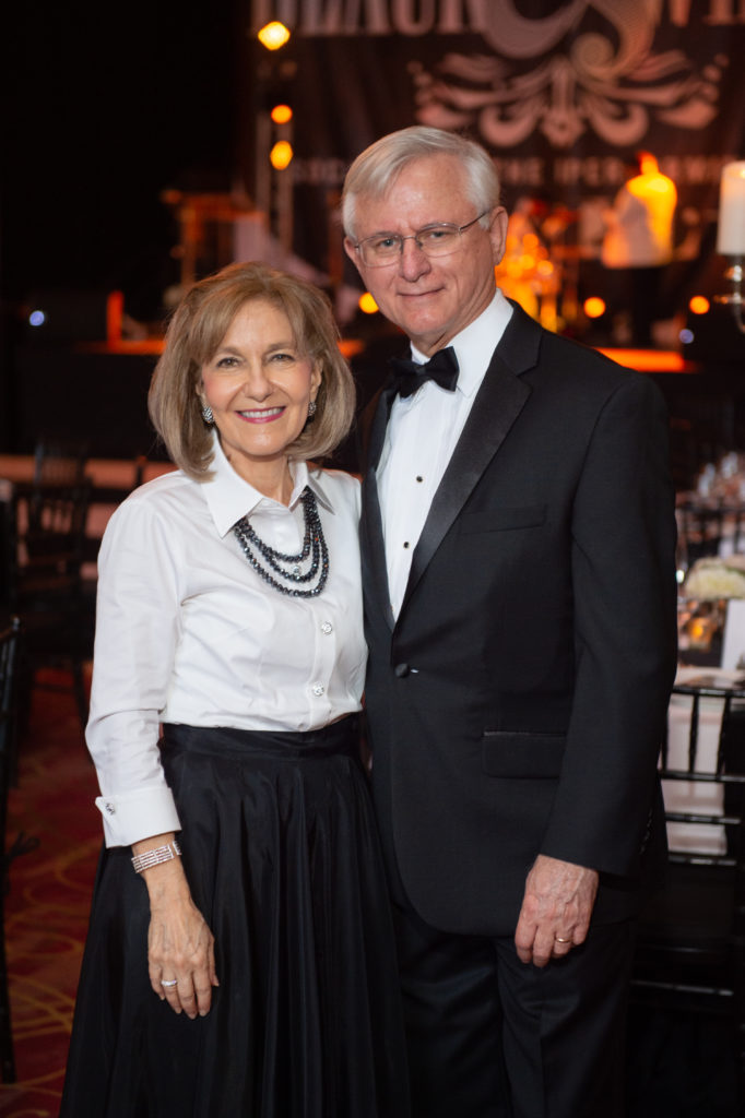 Theresa Einhorn, Don Yurewicz at the Society for the Performing Arts Black & White Ball at Wortham Theater Center. (Photo by Wilson Parish)