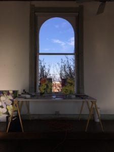 A room with a view: a moment in time at 100 West. (Photo by Bradley Kerl)