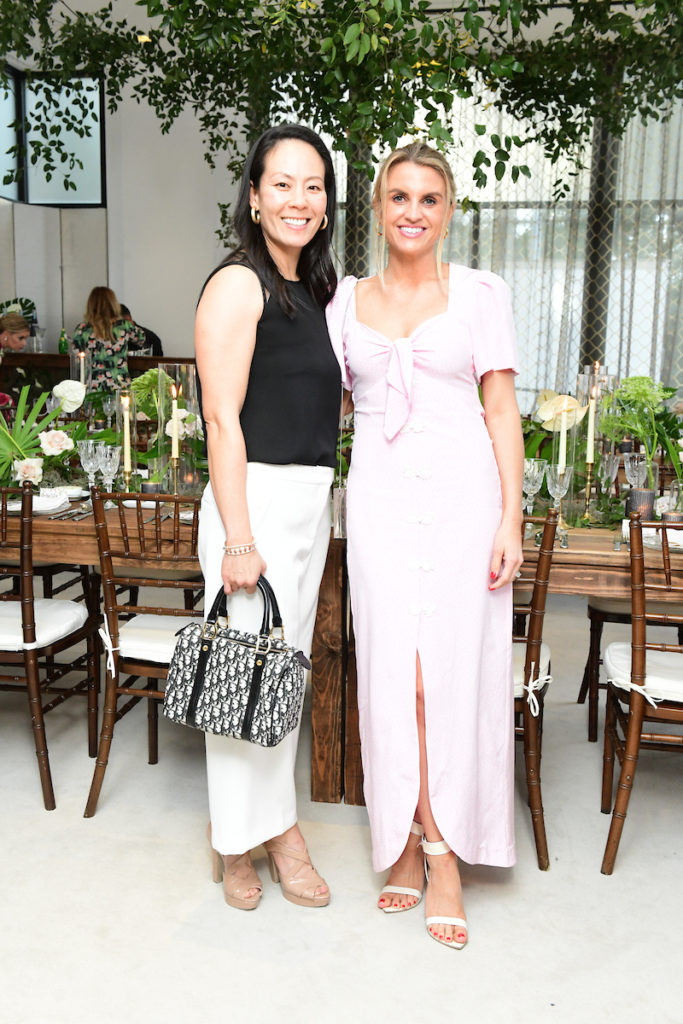 Ting Bresnahan, Lindley Arnoldy at the Tootsies dinner evening with designer Patricia Bonaldi. (Photo by Daniel Ortiz)