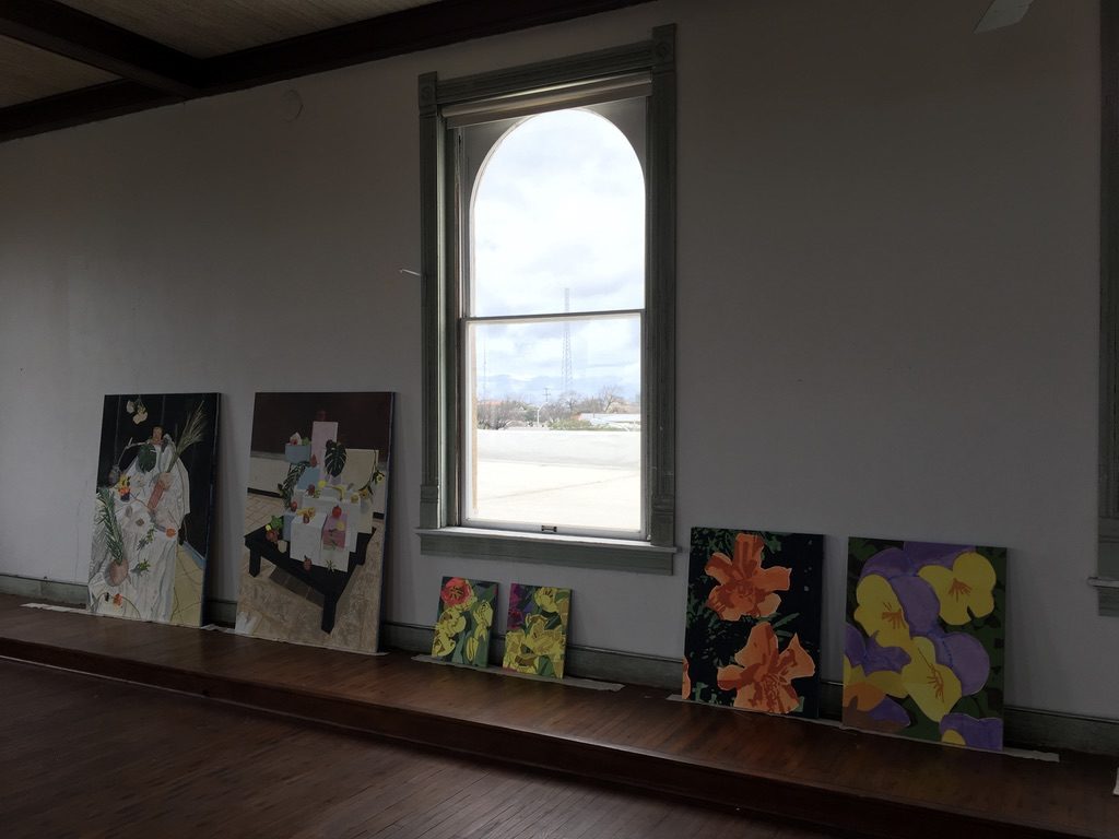 Contemporary Texas painting and a late 19th-century building in dialogue at 100 West. (Photo by Bradley Kerl)