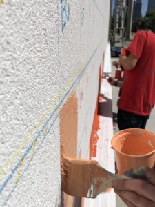 Following the grid of the project that involves both the meticulously planned and the spontaneous drips of Mr. D.