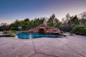 castle mansion grotto pool (Photo by Concierge Auctions )