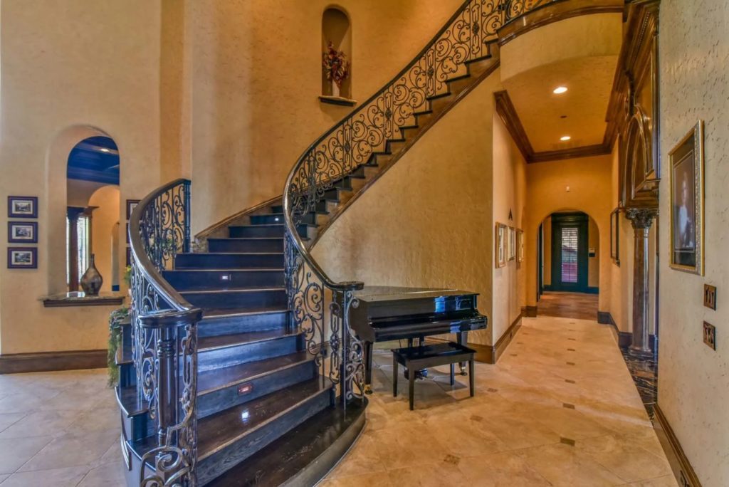 This wouldn't be a palace without a spiral staircase. (Photo by Concierge Auctions)