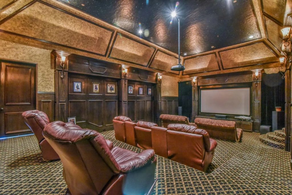 This movie theater is blinding. (Photo by Concierge Auctions)