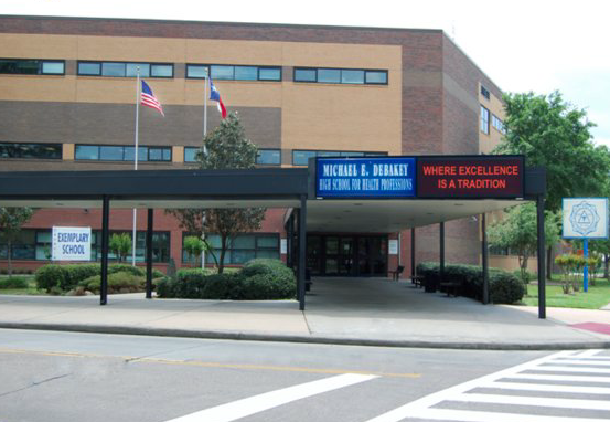 DeBakey High School allows certain students provisional acceptance to Baylor College of Medicine. 