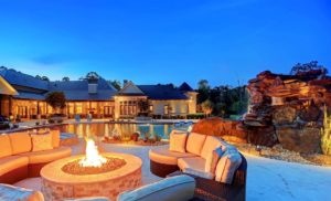 lazy river mansion fire pit (Photo by HAR)