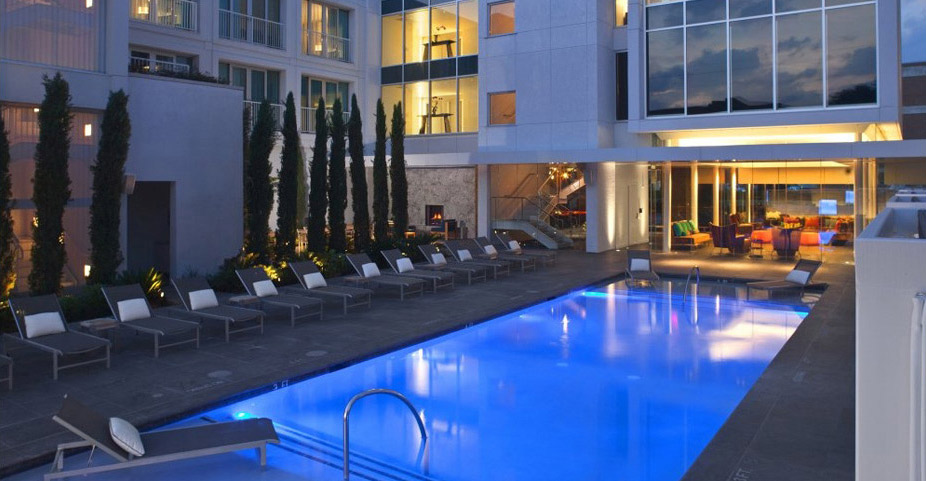 The Lumen pool courtyard will be remodeled for Graduate Dallas. 