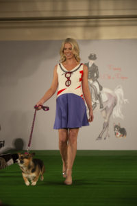 model with dog (Photo by Jenny Antill)