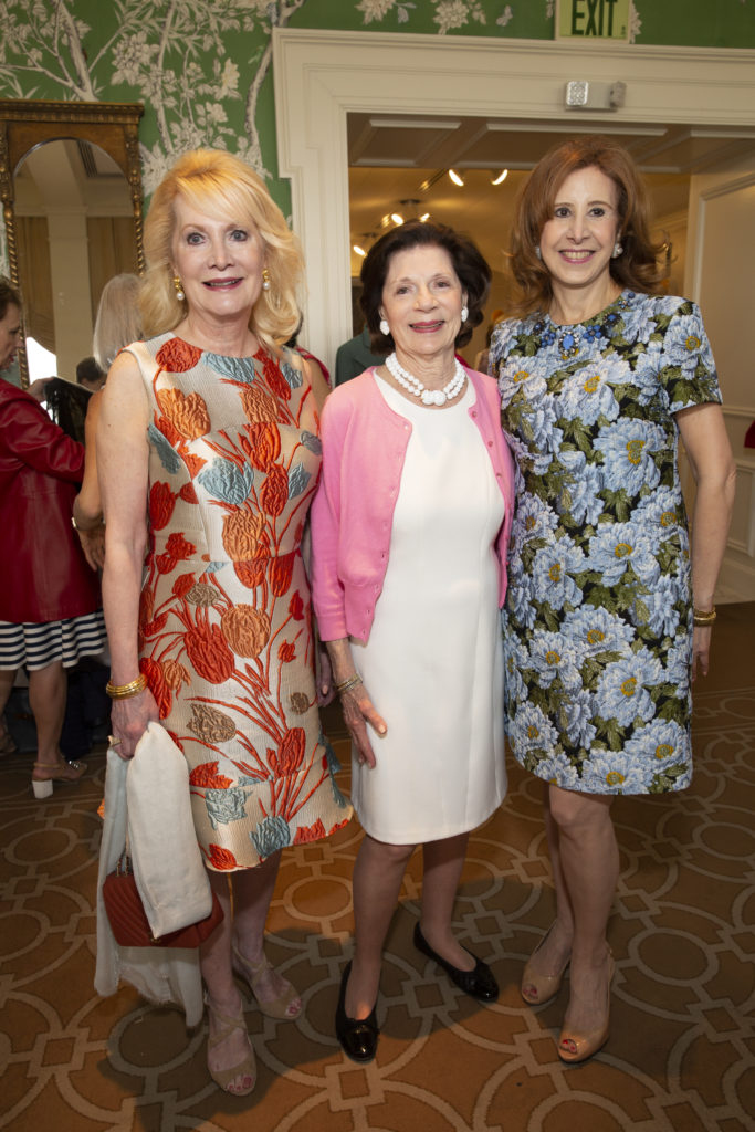 Kathi Rovere, Mary Lynn Marks, Vicki West at the Salvation Army Reflections on Style luncheon at River Oaks Country Club. (Photo by Jenny Antill)