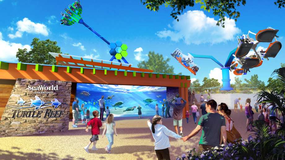 You can find this triple threat of new attractions starting in early May.  (Photo by SeaWorld San Antonio)