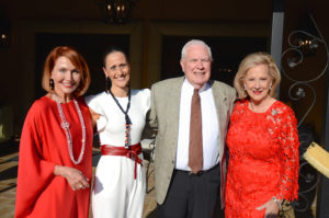 Mary Grace Gray, Tiziana Triolo, David & Mary Ann McKeithan at the kick off, held at Hotel Granduca, for the American Cancer Society’s Corks & Forks fundraiser. (Photo by Roswitha Vogler)