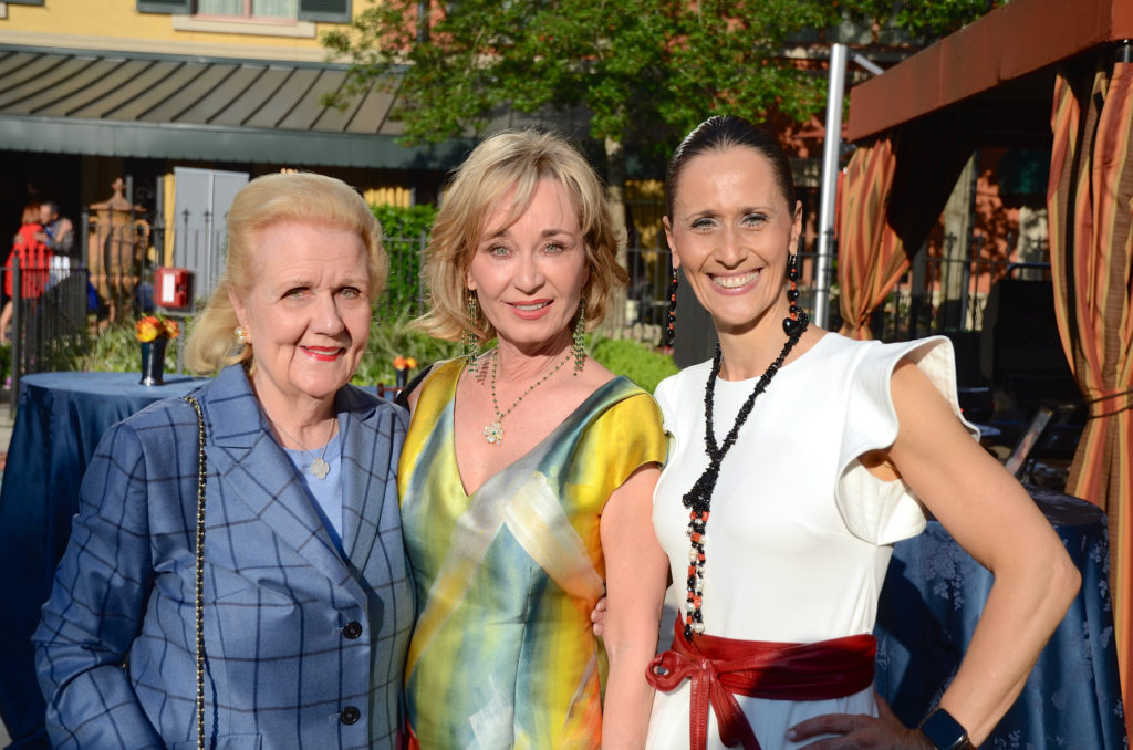Clare Glassell, Cathy Borlenghi, Tiziana Triolo at the kick off, held at Hotel Granduca, for the American Cancer Society's Corks & Forks fundraiser. (Photo by Roswitha Vogler)