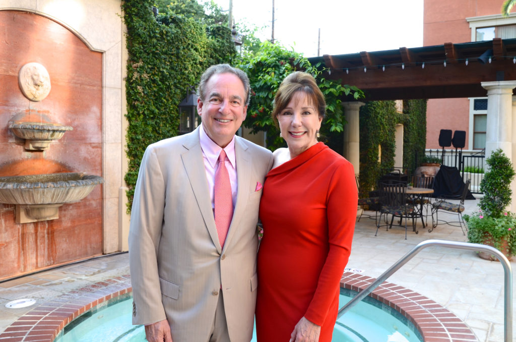 Alan & Elizabeth Stein at the kick off, held at Hotel Granduca, for the American Cancer Society's Corks & Forks fundraiser. (Photo by Roswitha Vogler)