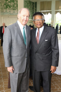 Jim Crownover, Rufus Cormier at the Men of Distinction luncheon. (Photo by Priscilla Dickson)