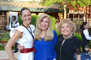 Tiziana Triolo, Sherri Zucker, Harriet Gertner at the kick off, held at Hotel Granduca, for the American Cancer Society’s Corks & Forks fundraiser. (Photo by Roswitha Vogler)