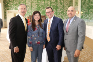 Tony Gracely, Debra Burbridge, Sean Burnett, Deven Nongbri at the Men of Distinction luncheon. (Photo by Priscilla Dickson)