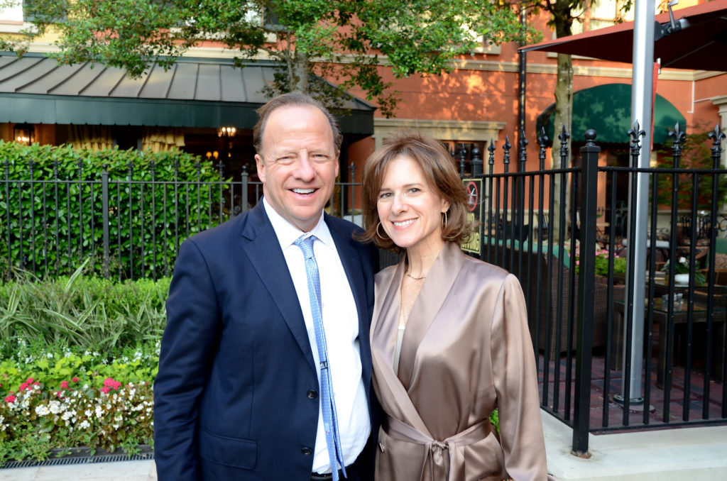Alan & Renee Helfman at the kick off, held at Hotel Granduca, for the American Cancer Society's Corks & Forks fundraiser. (Photo by Roswitha Vogler)
