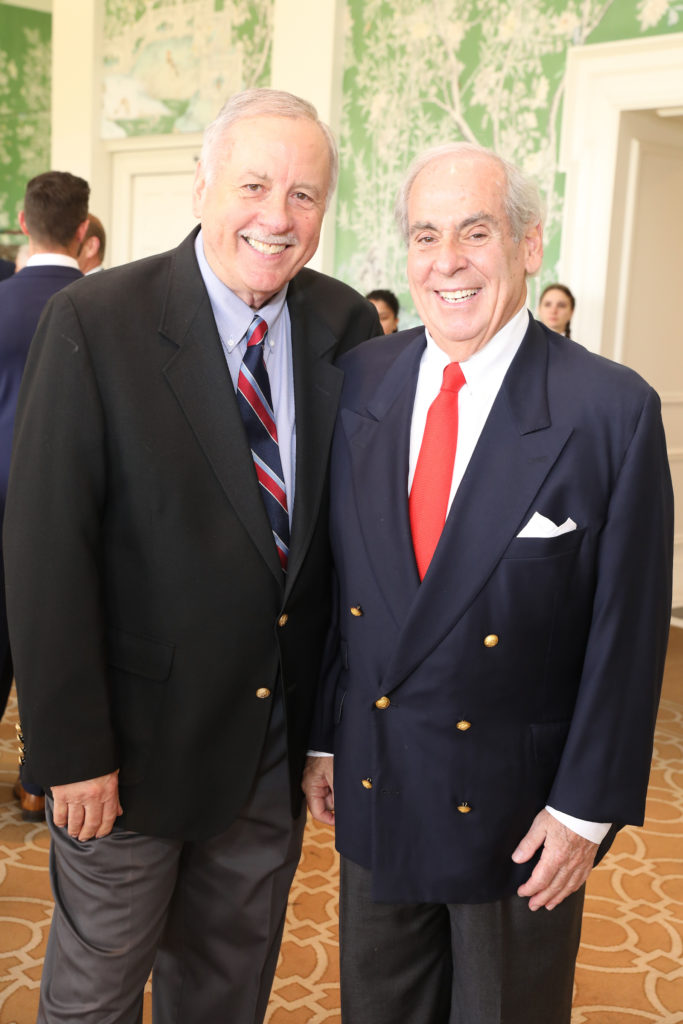 Ed McMahon, John Daugherty at the Men of Distinction luncheon. (Photo by Priscilla Dickson)